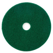 Global Industrial 18" Scrubbing Pad, Round, Green, 5 Per Case