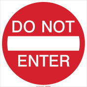 Do Not Enter Sign, High Intensity Prismatic Reflective Sign, Aluminum, 30"W x 30"H
