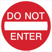 Do Not Enter Sign, High Intensity Prismatic Reflective Sign, Aluminum, 24"W x 24"H