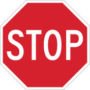 Stop Sign, 12"H X 12"W, HIP Reflective Sign, Aluminum, 12"W x 12"H