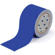 Brady ToughStripe Floor Marking Tape, Polyester, 2"W X 100'L, Blue, 104314