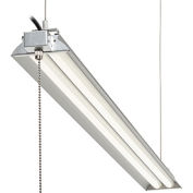 Global Industrial 48" LED Aluminum Shop Light, 35W, 3850 Lumens, Adjustable Height, 6' Cord