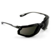 3M Virtua Safety Glasses with Foam Gasket, Black Frame, Gray Lens