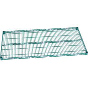 Nexel 36"W x 12"D Poly-Green™ Epoxy Wire Shelf