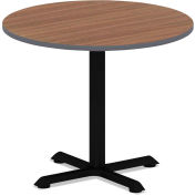 Alera Reversible Laminate Table Top, 35-1/2" Round, Espresso/Walnut