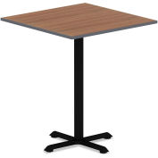 Alera Table Base, Single-Column Steel, 30-3/8"H, Black, Hospitality Series