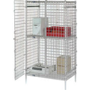 48"W x 24"D x 66"H Poly-Z-Brite® Security Shelving Unit