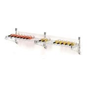 Wine Bottle Rack, Double Wide 2 Shelf Wall Mount 36 Bottle 72"W x 14"D x 14"H