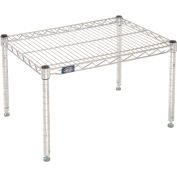 Global Industrial Chrome Wire Dunnage Rack - 24"W x 18"D x 14"H