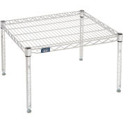 Nexel Chrome Wire Dunnage Rack, 24"W x 21"D x 14"H