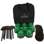 FlareAlert Pro LED Emergency 8 Beacon Kit, Battery Powered, Green