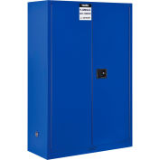 Global Industrial Acid Corrosive Cabinet, 45 Gallon, Manual Close, 43"W x 18"D x 65"H