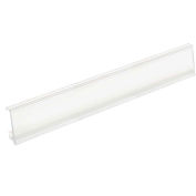 Clear Label Holder 12"W x 1-1/4"H With Paper Insert, 12 Piece