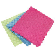 Microfiber Sponge Cloths- Multicolored 3- Pack - Pkg Qty 12