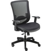 Heavy Duty All Mesh High Back Task Chair, 350 Lbs Capacity, Black
