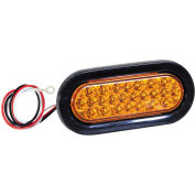Buyers SL66AO, 6" Amber Oval Recessed Strobe Warning Light With 24 LED