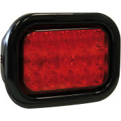 Buyers 5625115, 5.33" Red Rectangular Stop/Turn/Tail Light Kit With 15 LED