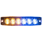 Buyers 8892208, 5.14" Amber/Blue Surface Mount Ultra-Thin LED Strobe Light