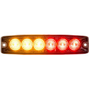 Buyers 8892206, 5.14" Amber/Red Surface Mount Ultra-Thin LED Strobe Light