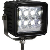 Buyers 1492237, 3.23" Square Clear Spot Light With 6 LED