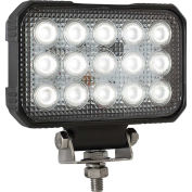 Buyers 1492190, 5.9 x 4.8" Clear Rectangular Flood Light With 15 LED