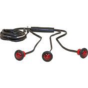 Buyers 5627533, .75" Red ID Light Kit With Male Bullets With 9 LED