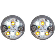 Buyers 8891327, 25 Foot Amber/Clear Push-On Hidden Strobe Kit With In-Line Flashers With 6 LED