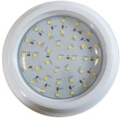 Buyers 5625336, 5" Clear Round Incandescent Interior Dome Light, White Housing