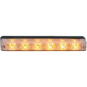 Buyers 8892800, 5.19" Amber Low Profile Strobe for Narrow Grill Spacing With 6 LED