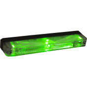 Buyers 8892709, 5" Green Low Profile Strobe for Narrow Grill Spacing With 3 LED
