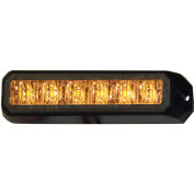 Buyers 8891500, 5" Amber LED Strobe Light, 12-24 V, 5" x 2/3" x 1-1/9"