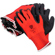 NorthFlex Red Nylon with Foam PVC, Gloves, NF11/10XL, 12 Pairs
