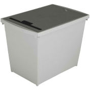 HSM Electronic Waste Container, 9-Gallon Capacity, Gray, HSM1070070140
