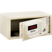 Global Personal Hotel Safe  Electronic Lock w/Card Slot 18"W x 15"D x 9"H Keyed Alike, White