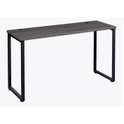Open Plan Standing Height Desk, Charcoal Top with Black Legs, 48"W x 24"D x 40"H