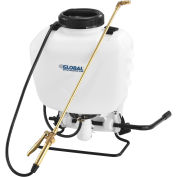 4 Gallon Commercial Duty Manual Backpack Pump Sprayer W/ Brass Wand & Nozzle