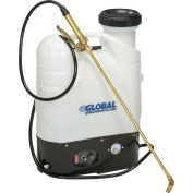 4 Gallon Commercial Duty Battery Operated No Pump Backpack Sprayer W/Brass Handle