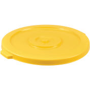 44 Gallon Garbage Can Lid, Yellow