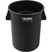 Global Industrial 55 Gallon Garbage Can, Black