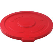 55 Gallon Garbage Can Lid, Red