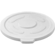 Global Industrial 55 Gallon Garbage Can Lid, White