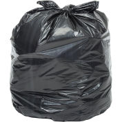 40-45 Gallon Super Duty Black Trash Bags, 2.5 Mil, 100 Bags/Case