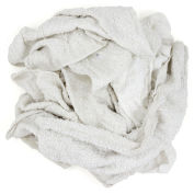 Reclaimed Terry Towel/Robe Rags, White, 10 Lbs.