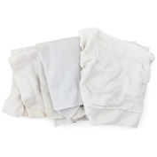 Reclaimed Sweatshirt/Fleece Rags, White, 50 Lbs.
