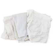 Reclaimed Sweatshirt/Fleece Rags, White, 25 Lbs.