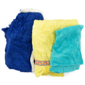 Reclaimed Terry Towel/Robe Rags, Assorted Colors, 50 Lbs.