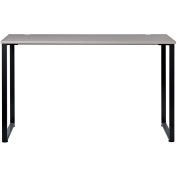 Open Plan Standing Height Desk, Gray Top with Black Legs, 48"W x 24"D x 40"H