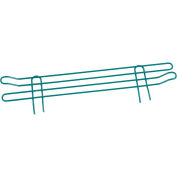 Nexel AL414G Nexel Poly-Green Wire Ledge, 14"W x 4"H