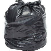 7-10 Gallon Light Duty Black Trash Bags, 0.23 Mil, 1000 Bags/Case