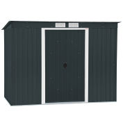 DuraMax 50651 Pent Roof Galvanized Steel Storage Shed, 8-5/8'W x 4-1/16'D x 5-15/16'H
